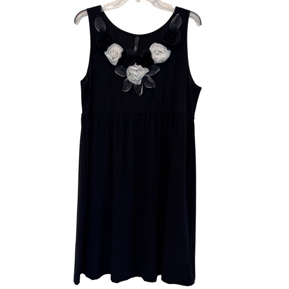 NIC&DOM Dresses & Skirts - NIC&DOM Black Dress 1X Floral Sleeveless Dress Women Graduation Wedding Guest